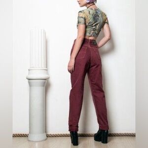 Northern Reflections Vintage Burgundy Mom Jeans